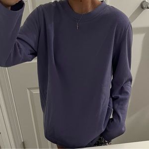 OVERSIZED PURPLE CREW NECK
